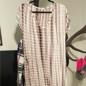 Womens Tie-Dye Maxi Dress